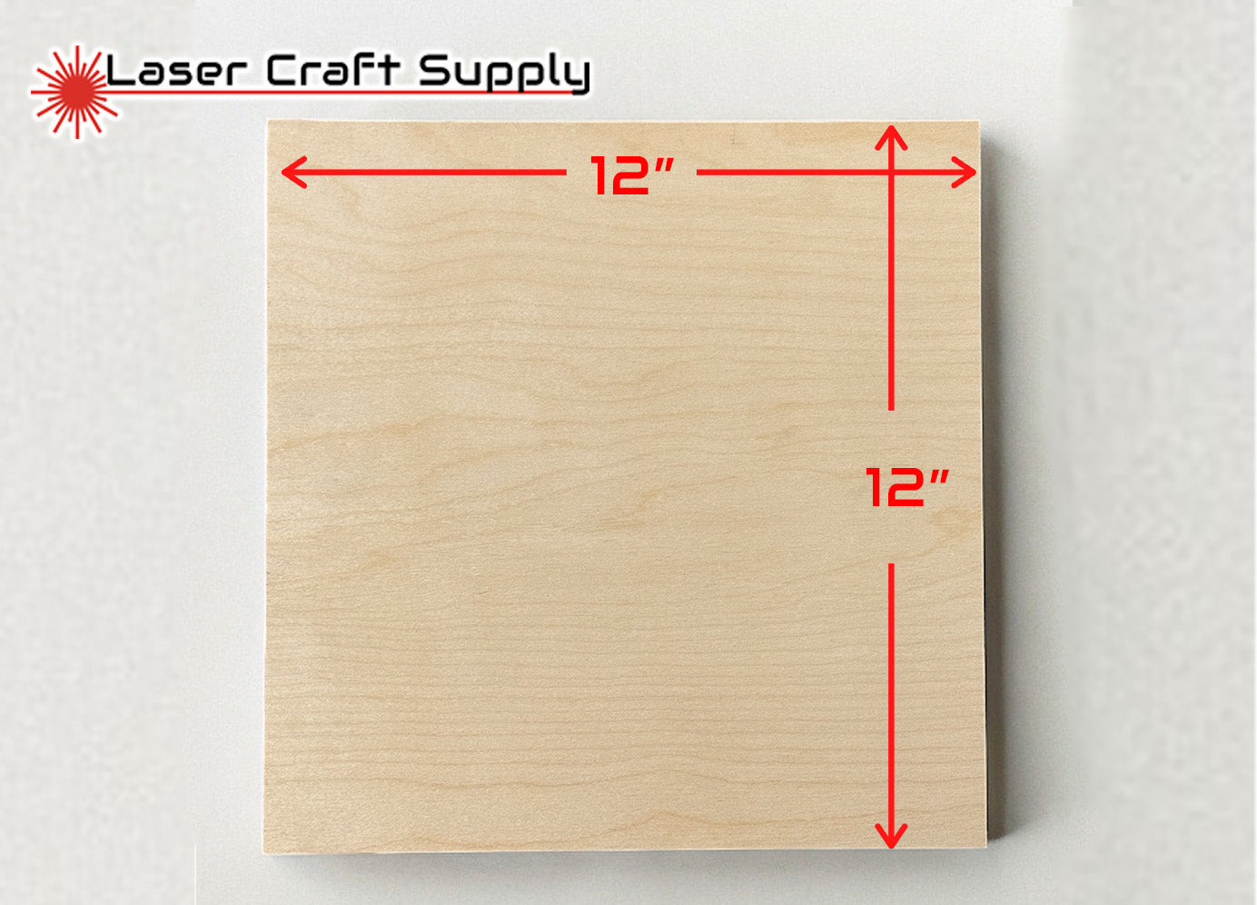 3mm (1/8") 12" X 12" - 5 Pack Birch Plywood