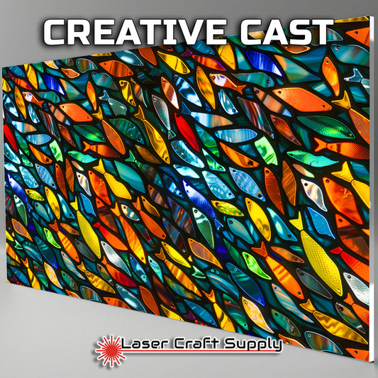 Creative Cast Acrylics - Fishy School -Stained Glass