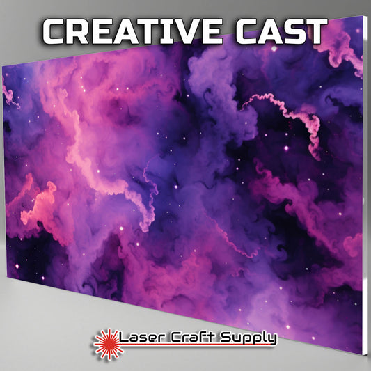 Creative Cast Acrylics - Pink  & Purple Nebula