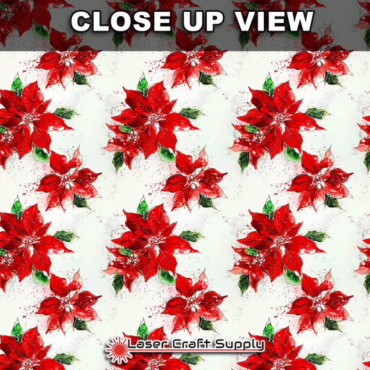 Poinsettias on white - Creative Cast