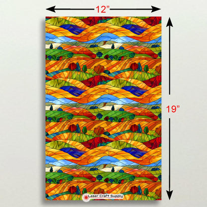 Creative Cast Acrylics - Rolling Hills & Trees - Stained Glass