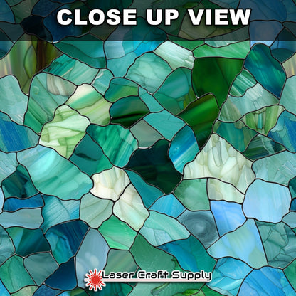 Creative Cast Acrylics - Blue Green Crystal- Stained Glass