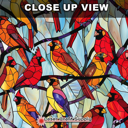 Creative Cast Acrylics - Cardinals - Stained Glass