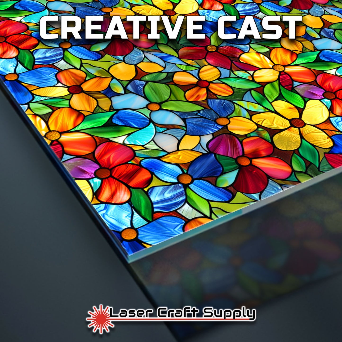 Creative Cast Acrylics - Fun Flowers - Stained Glass