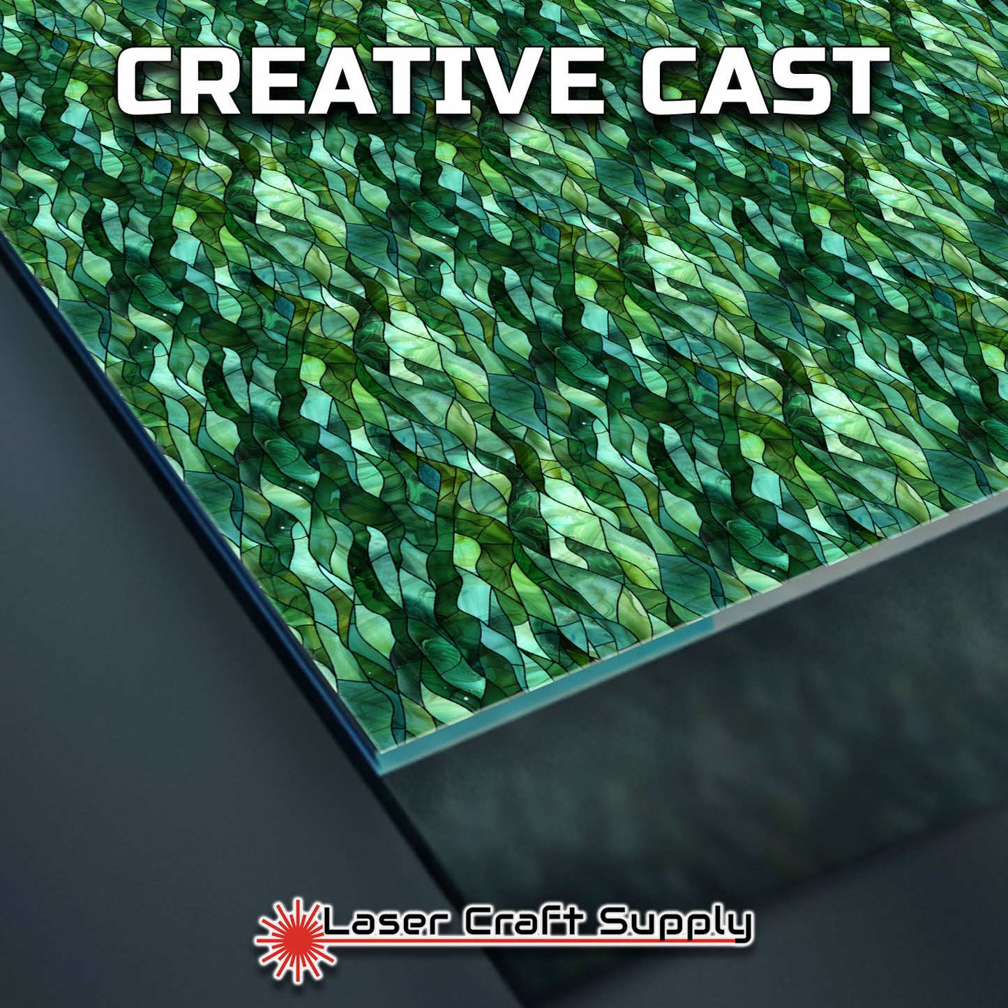 Creative Cast Acrylics - Green Sea Weed - Stained Glass