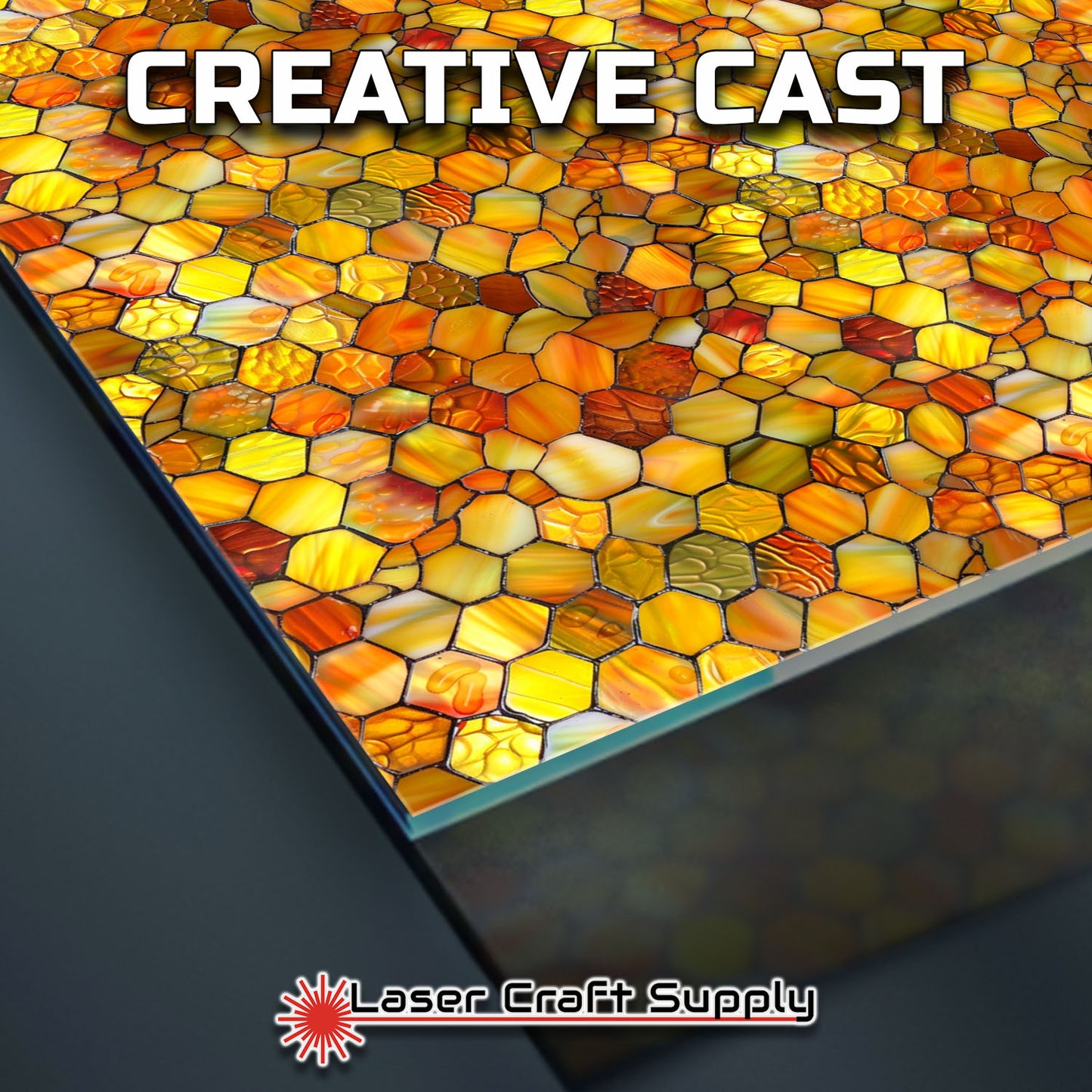 Creative Cast Acrylics - Honey Comb - Stained Glass