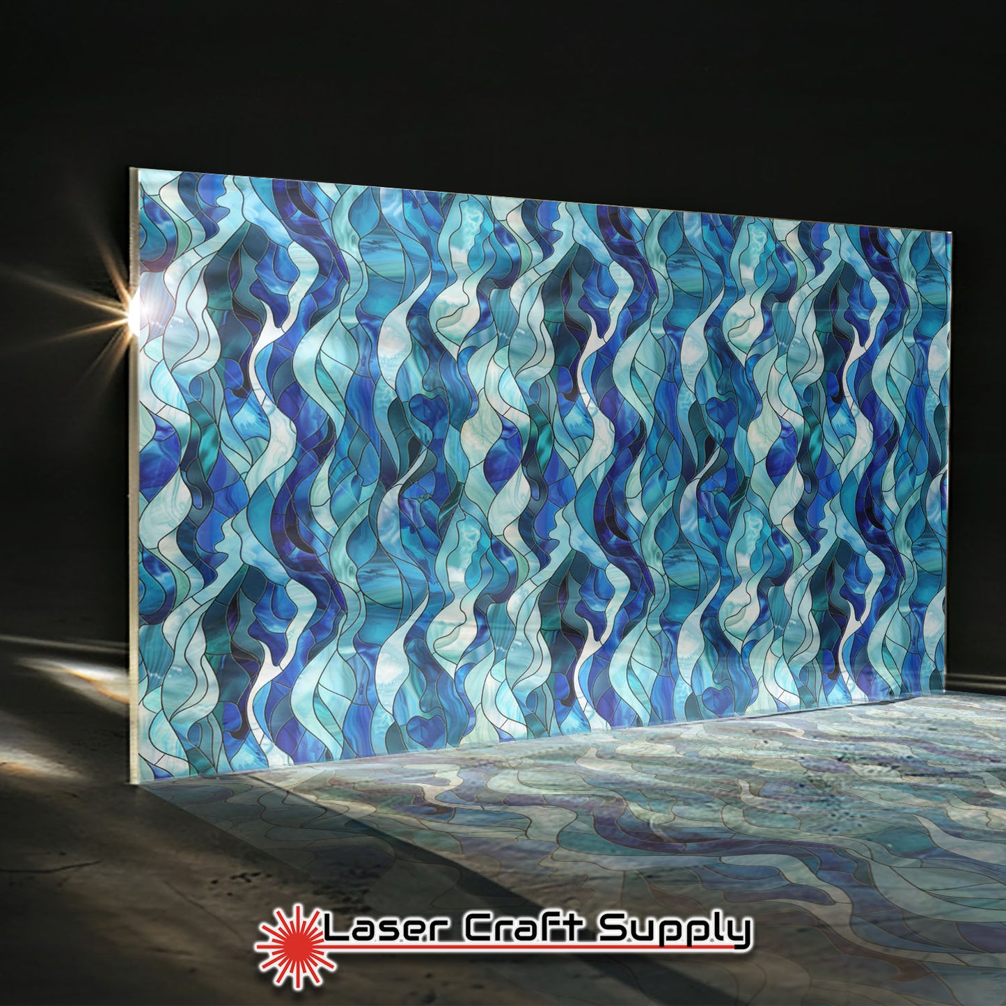 Creative Cast Acrylics - Ocean Rolling Waves - Stained Glass