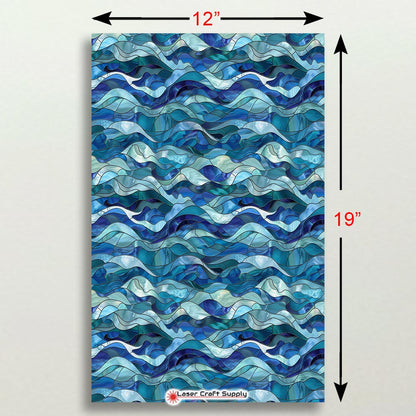 Creative Cast Acrylics - Ocean Rolling Waves - Stained Glass