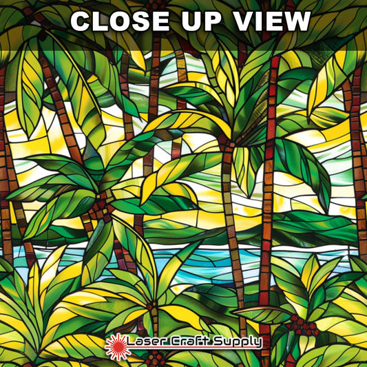 Creative Cast Acrylics - Palm Scape - Stained Glass