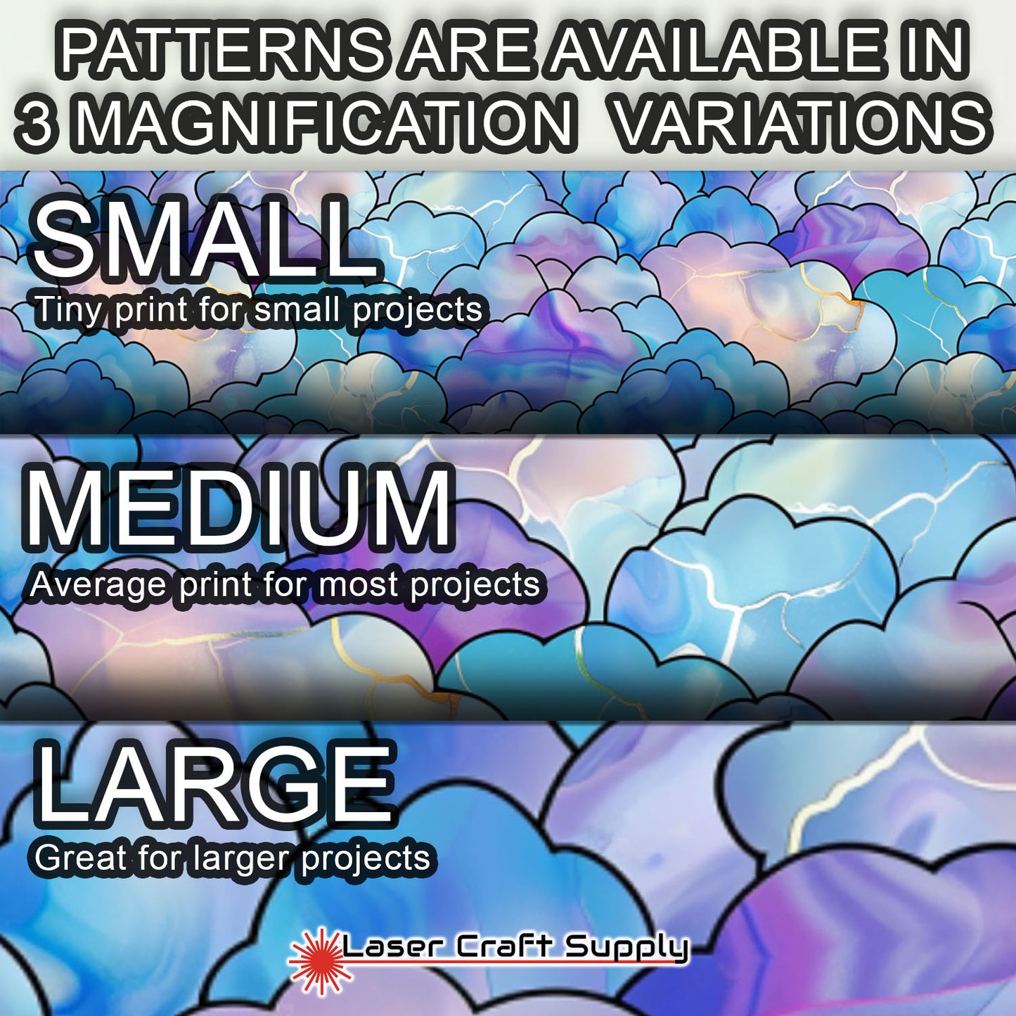 Creative Cast Acrylics - Fun Puffy Clouds - Stained Glass