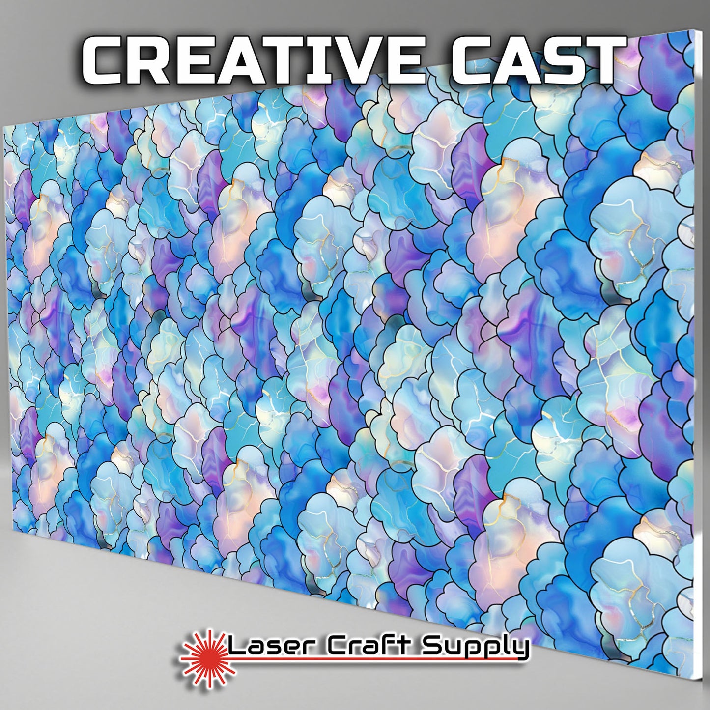 Creative Cast Acrylics - Fun Puffy Clouds - Stained Glass