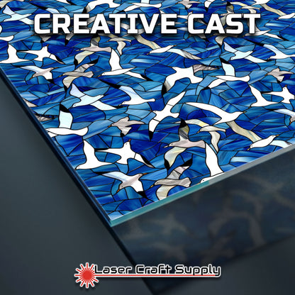 Creative Cast Acrylics - Seagulls in Flight - Stained Glass