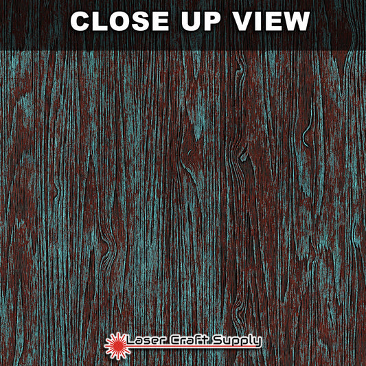 Rustic Dark Teal Wood - Wood