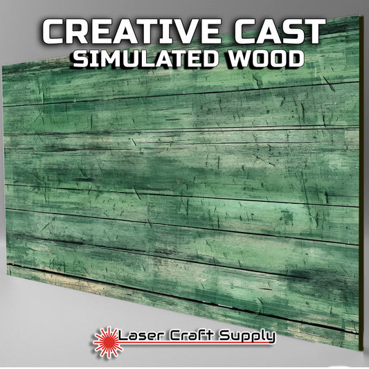 Rustic Green Wash Wood